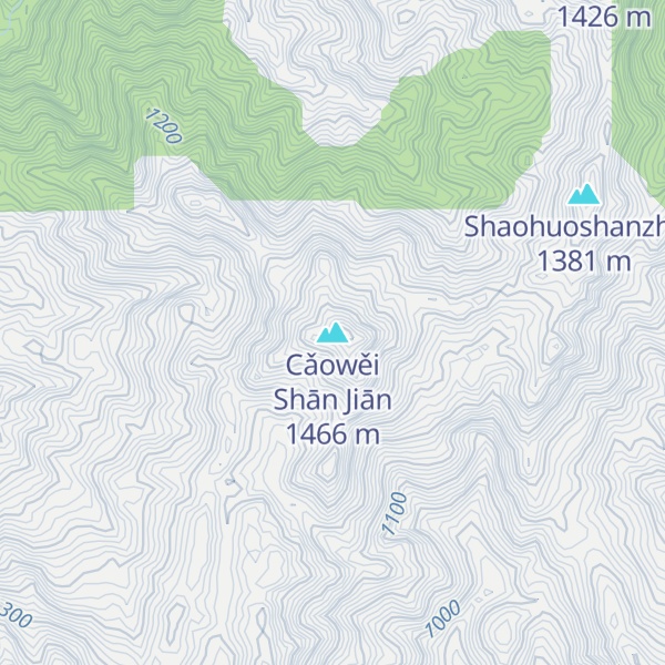 Map of Cǎowěi Shān Jiān