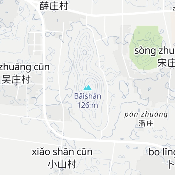Map of Bǎishān