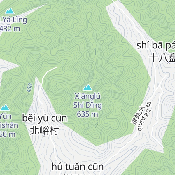 Map of Xiānglú Shí Dǐng