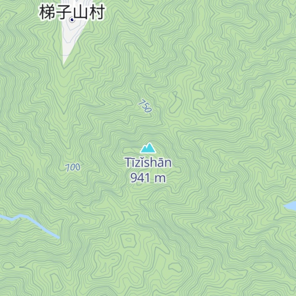 Map of Tīzǐshān
