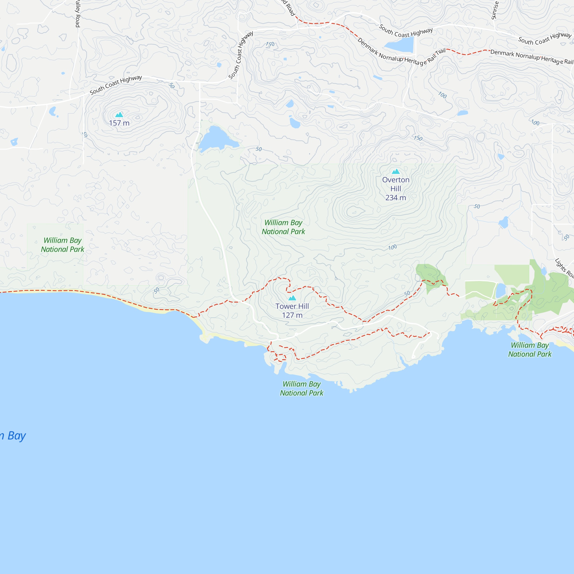 William Bay map