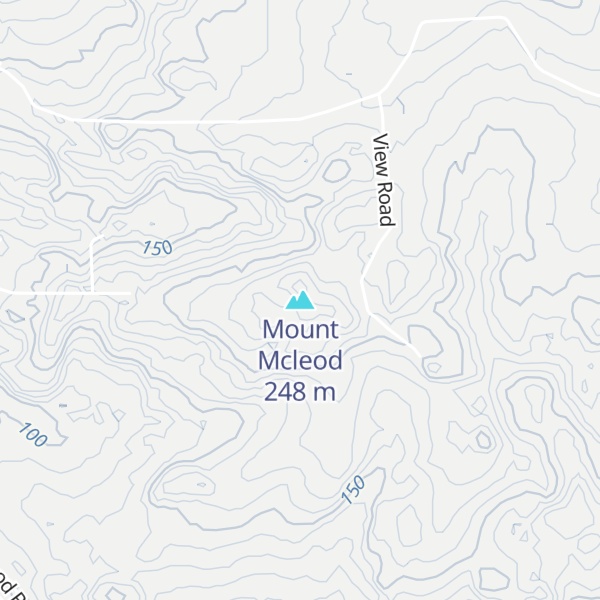 Map of Mount Mcleod