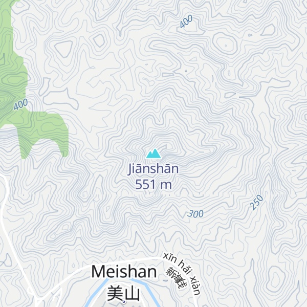 Map of Jiānshān