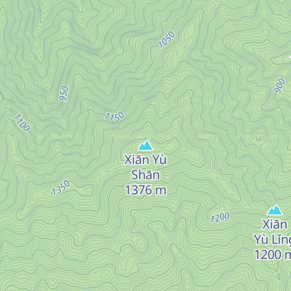 Map of Xiān Yù Shān