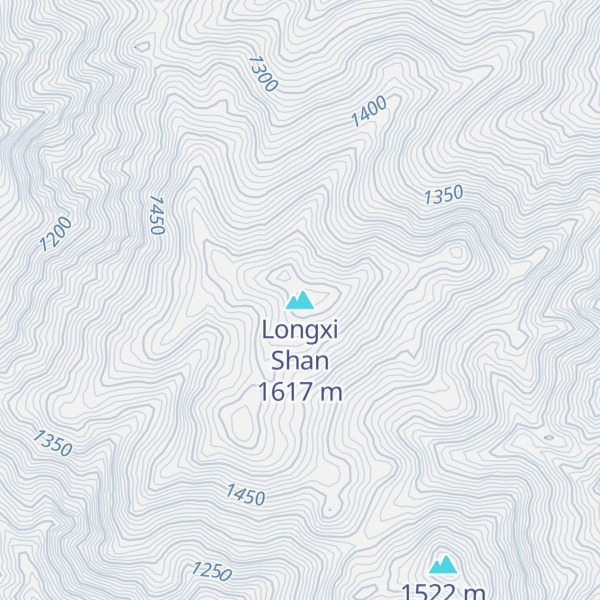 Map of Longxi Shan