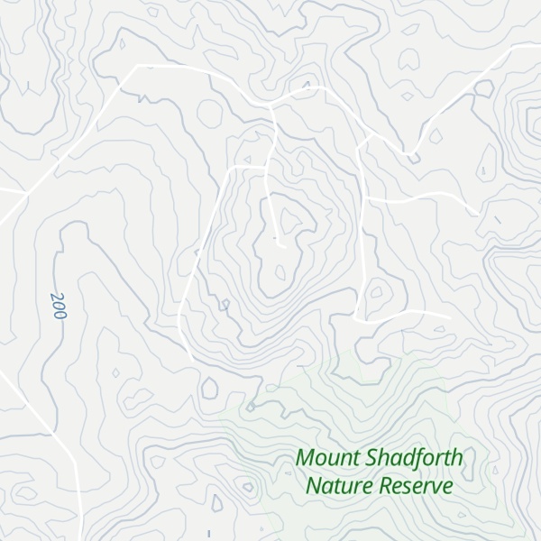 Map of Mount Shadforth