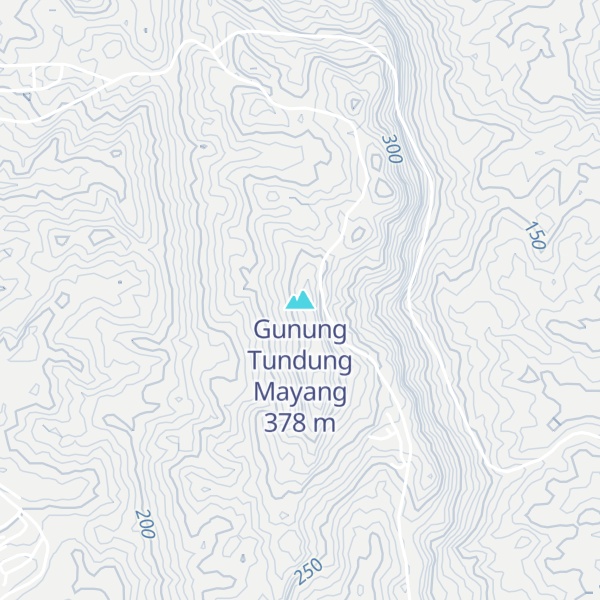 Map of Gunung Tundung Mayang