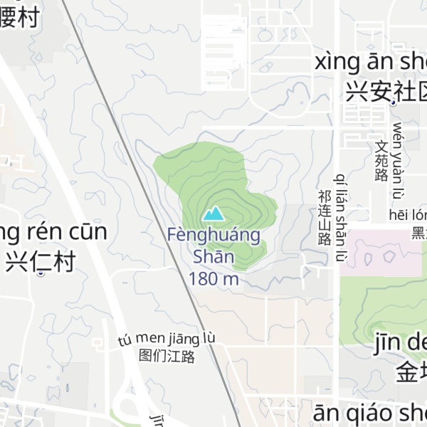 Map of Fènghuáng Shān