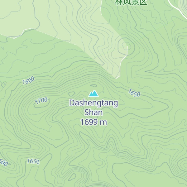 Map of Dashengtang Shan