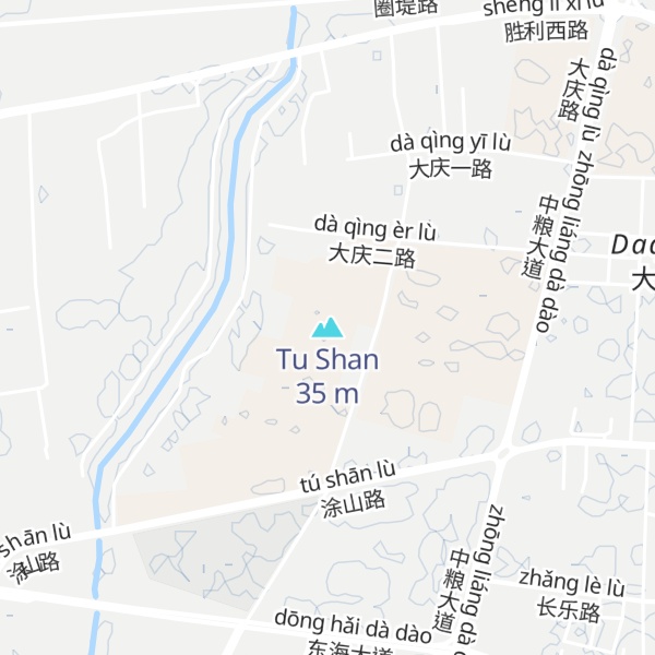 Map of Tu Shan