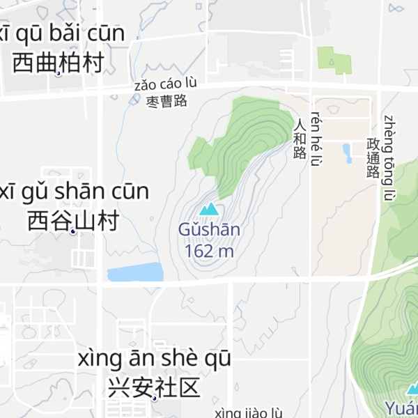 Map of Gǔshān