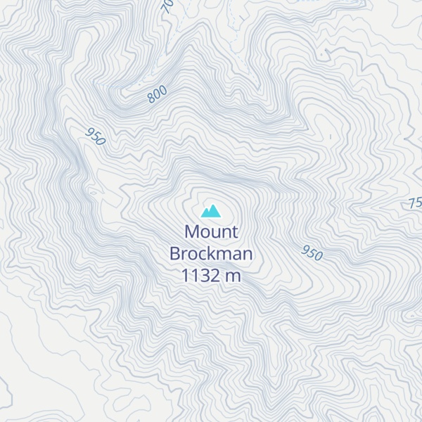 Map of Mount Brockman