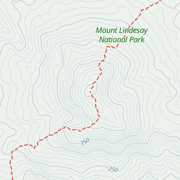 Map of Mount Lindesay