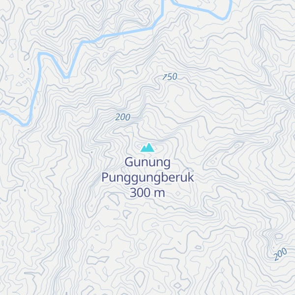 Map of Gunung Punggungberuk