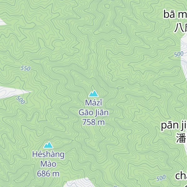 Map of Mázǐ Gāo Jiān