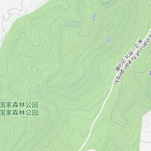 Map of Dōng Gù Shān