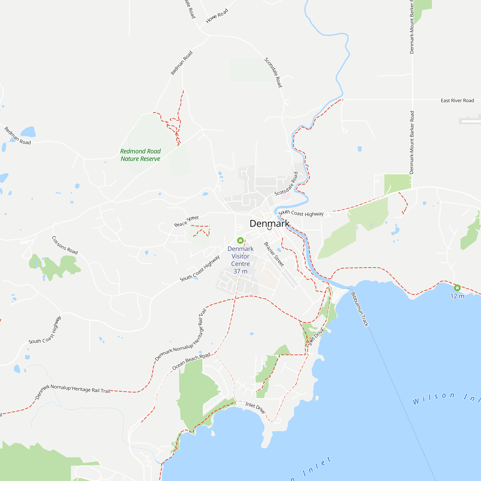 Denmark Visitor Centre map