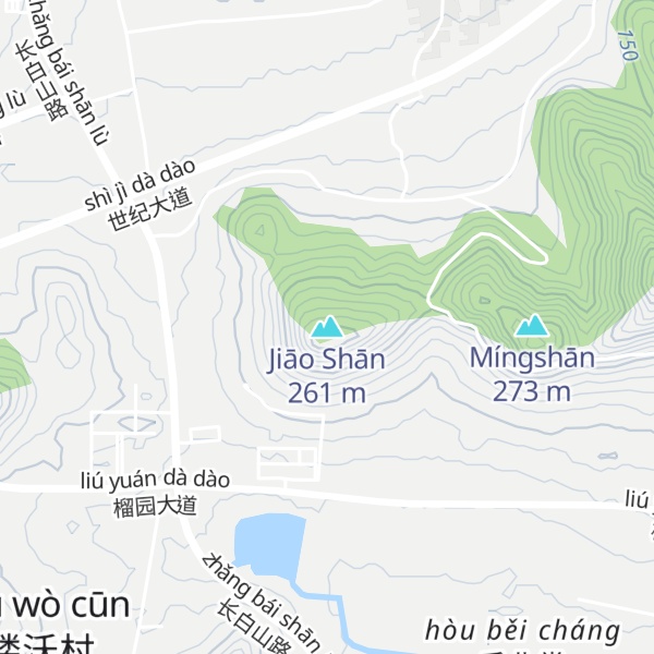 Map of Jiāo Shān