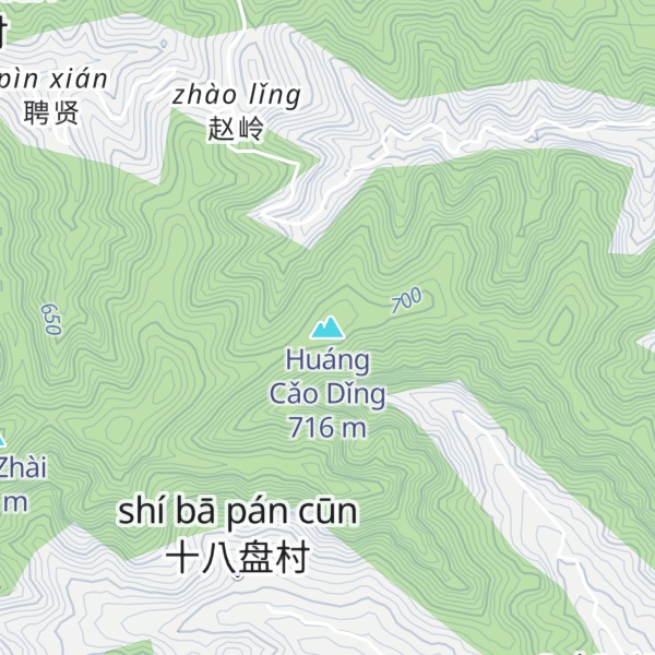 Map of Huáng Cǎo Dǐng