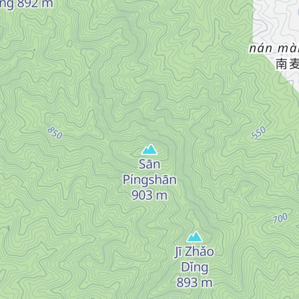 Map of Sān Píngshān