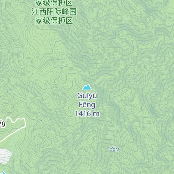 Map of Guīyú Fēng