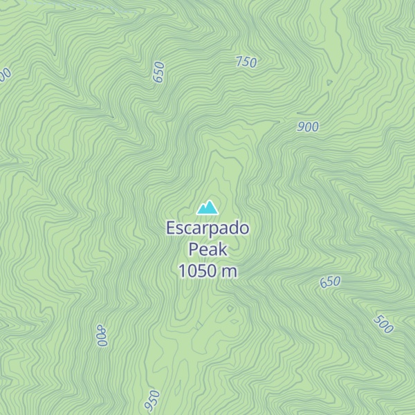 Map of Escarpado Peak