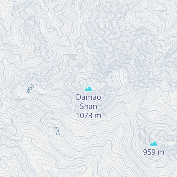 Map of Damao Shan