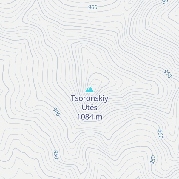 Map of Tsoronskiy Utës