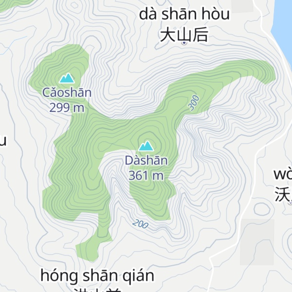 Map of Dàshān