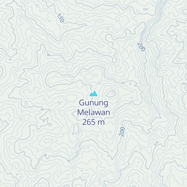 Map of Gunung Melawan