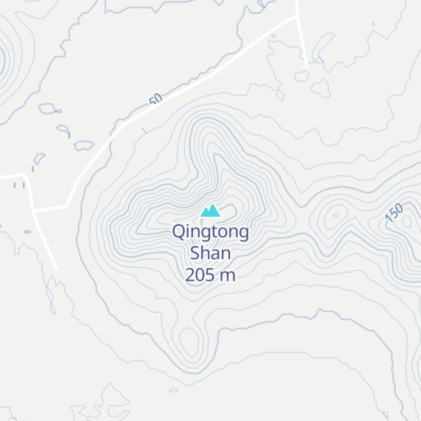 Map of Qingtong Shan