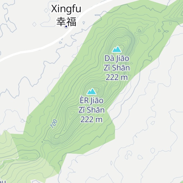 Map of ÈR Jiāo Zǐ Shān