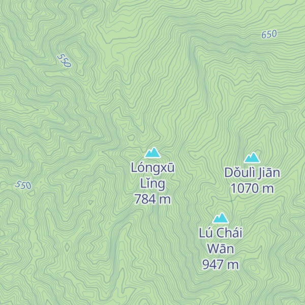 Map of Lóngxū Lǐng