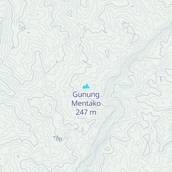 Map of Gunung Mentako