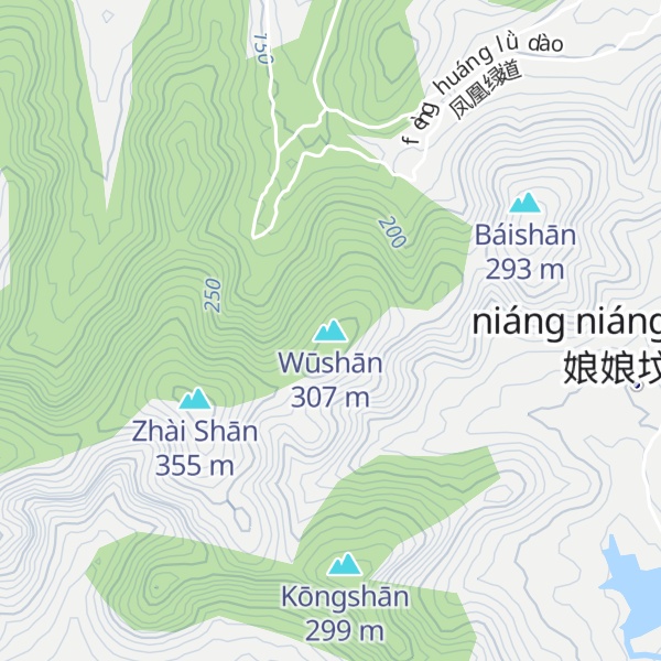 Map of Wūshān