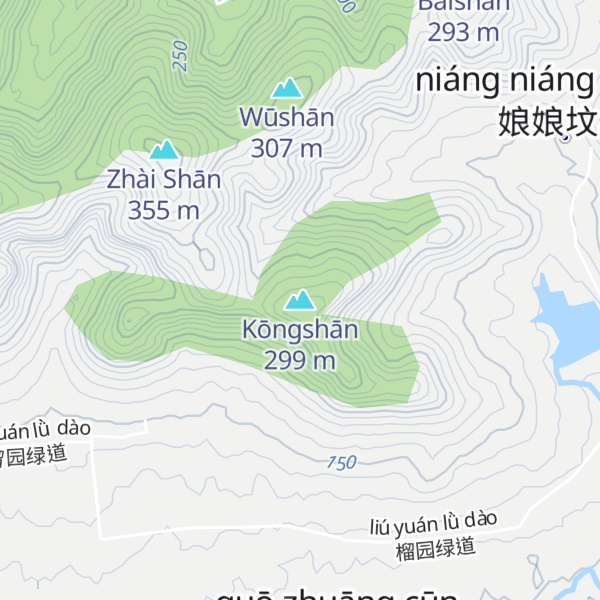 Map of Kōngshān