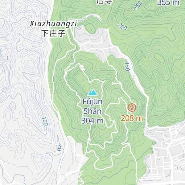 Map of Fǔjūn Shān