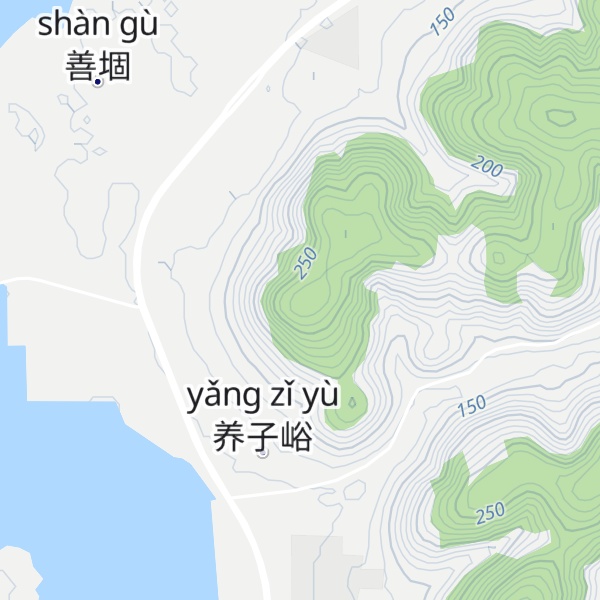 Map of Dōng Liángshān