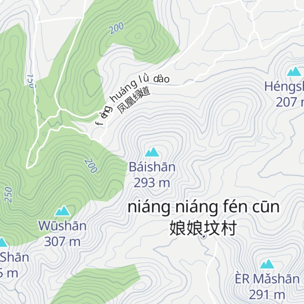 Map of Báishān