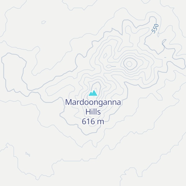 Map of Mardoonganna Hills