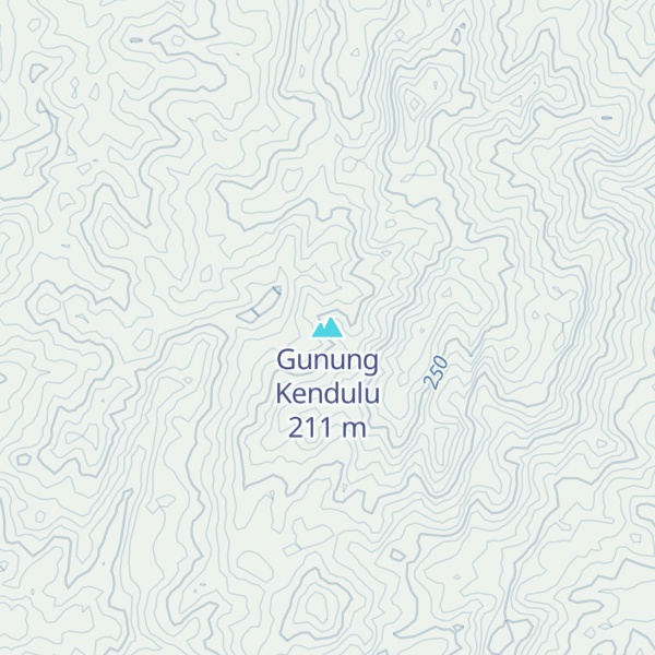 Map of Gunung Kendulu