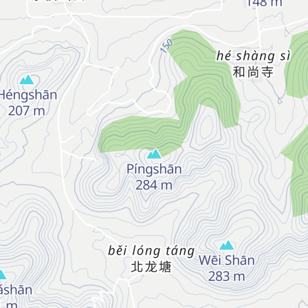 Map of Píngshān