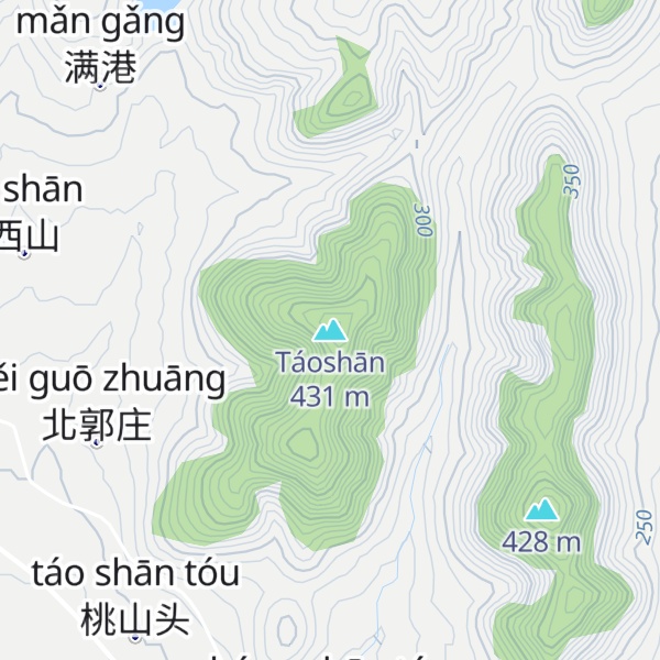 Map of Táoshān