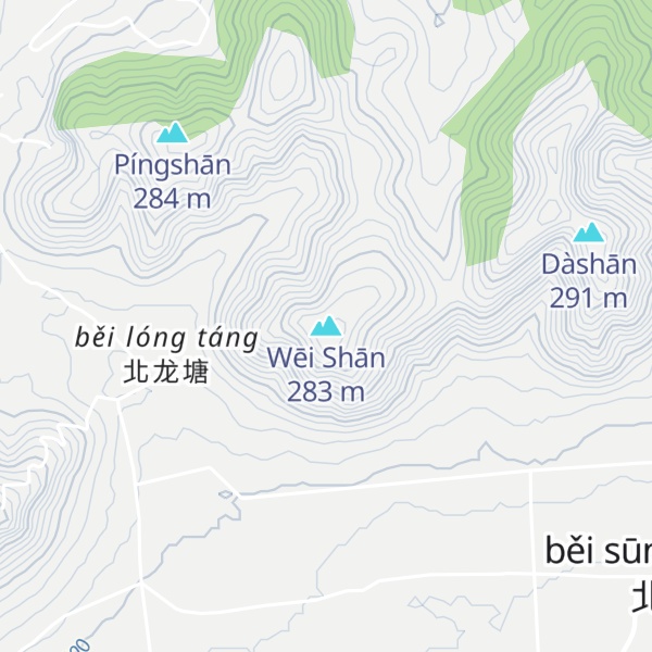 Map of Wēi Shān