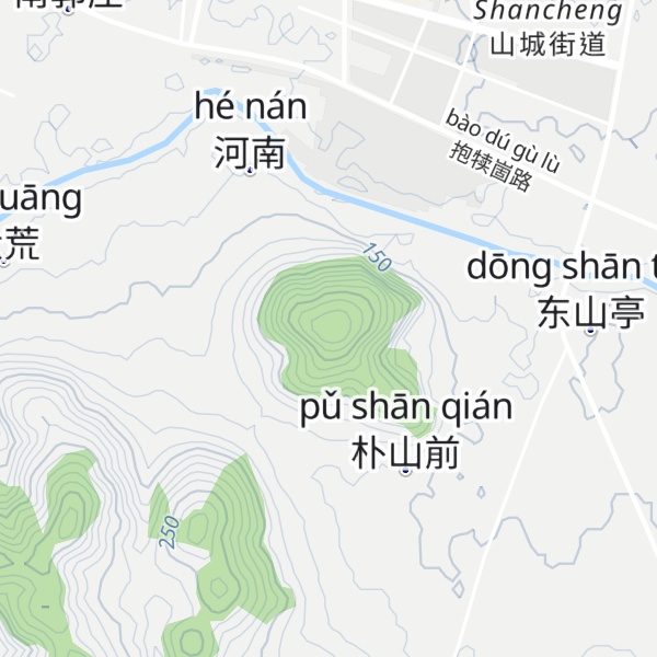 Map of Pǔshān