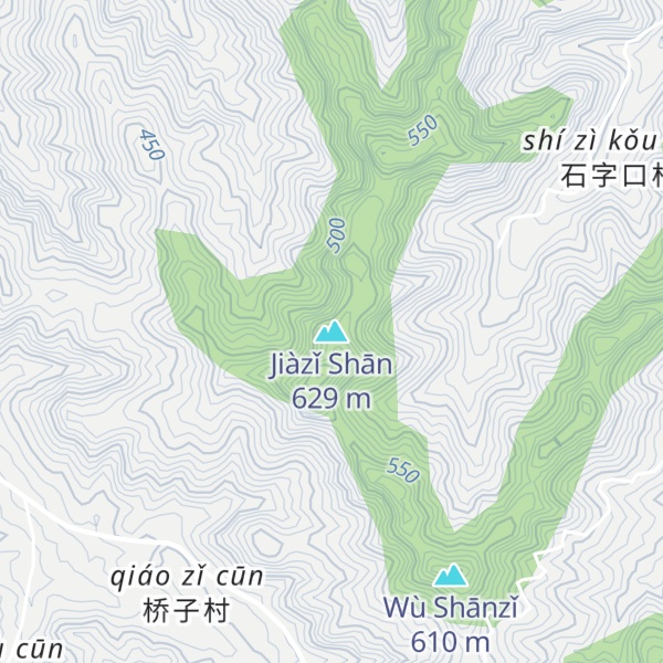 Map of Jiàzǐ Shān