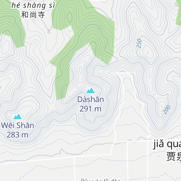 Map of Dàshān