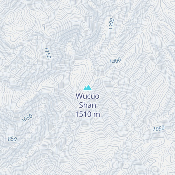 Map of Wucuo Shan