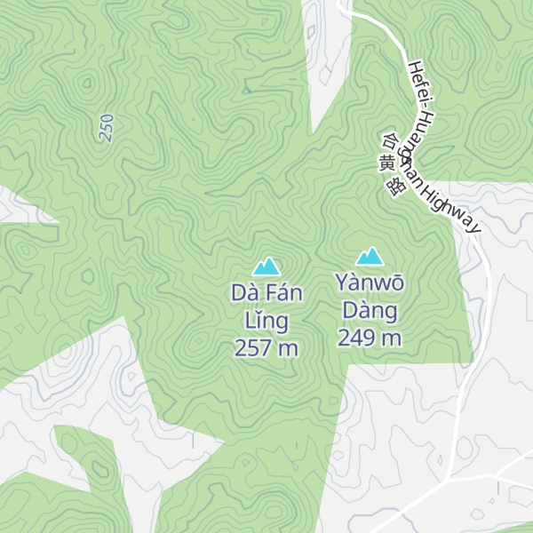 Map of Dà Fán Lǐng
