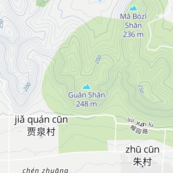 Map of Guān Shān